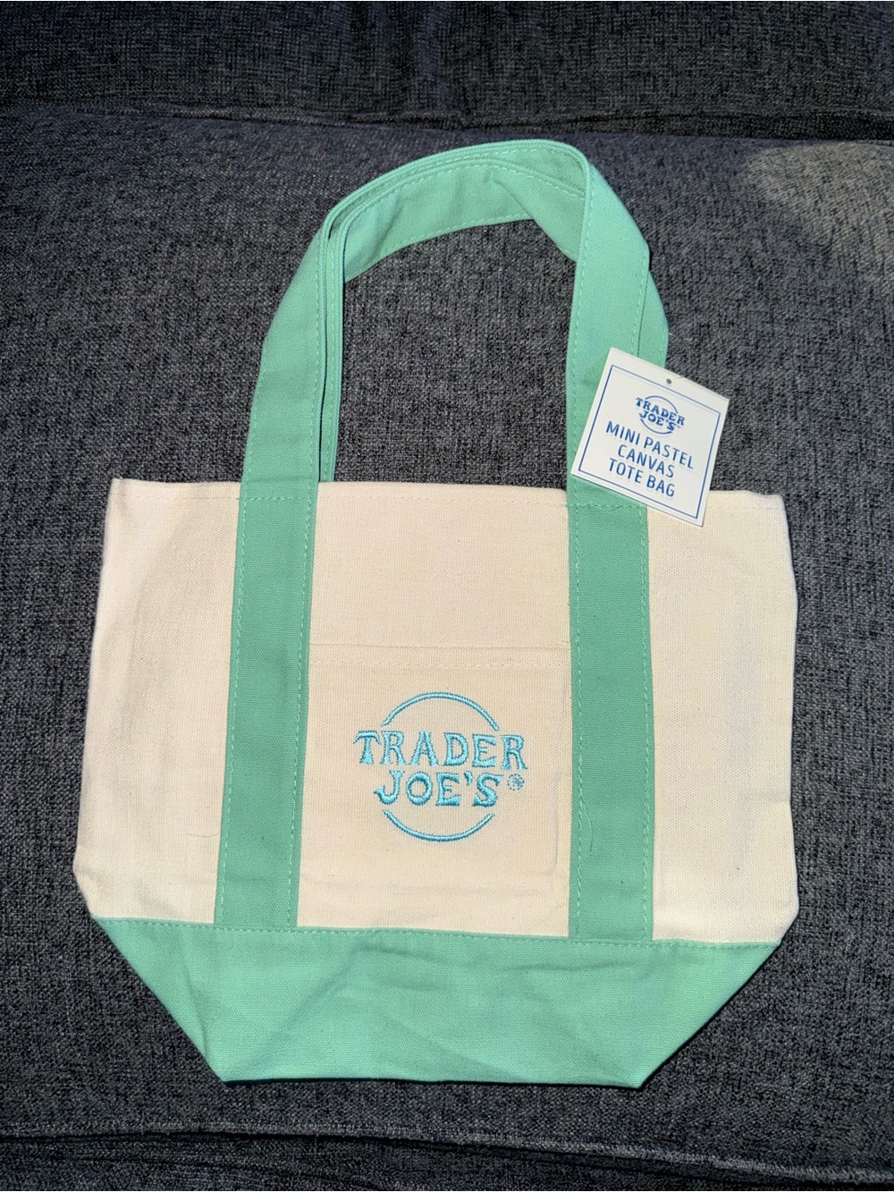 Trader Joe’s MINI PASTEL CANVAS TOTE BAG